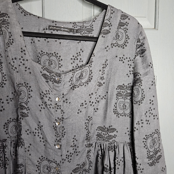 Gudrun Sjoden Dresses & Skirts - Gudrun Sjoden Linen blend women's dress, gray, size large